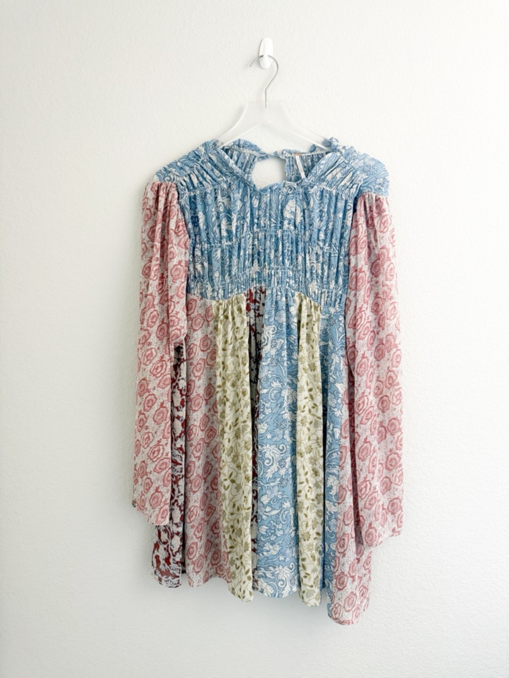 Free People Lilac Combo Merrie Mix Print Tunic Top - Picture 3 of 8